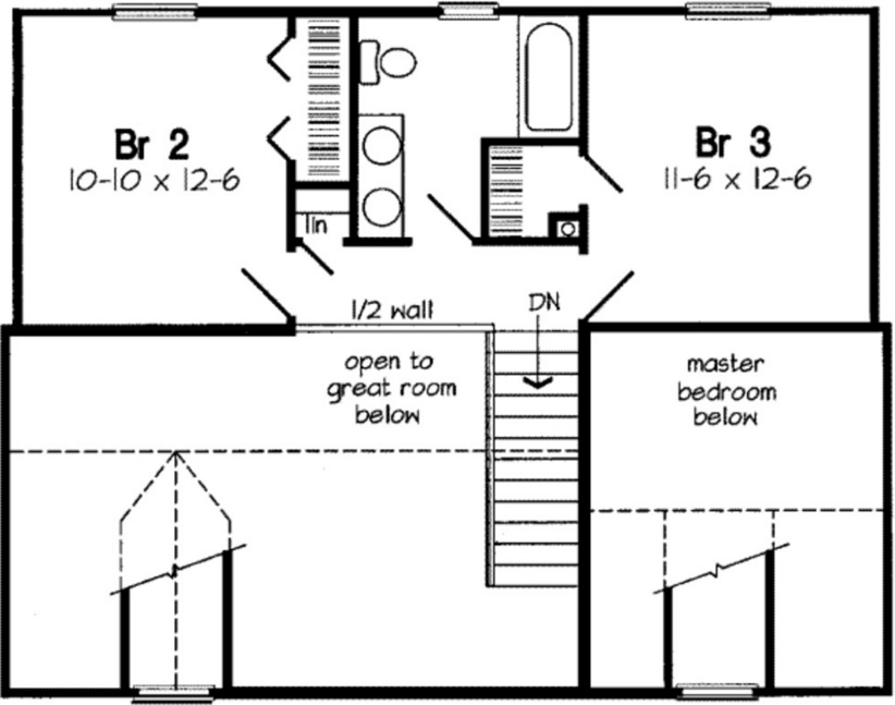 Plano de casa de 145 m2
