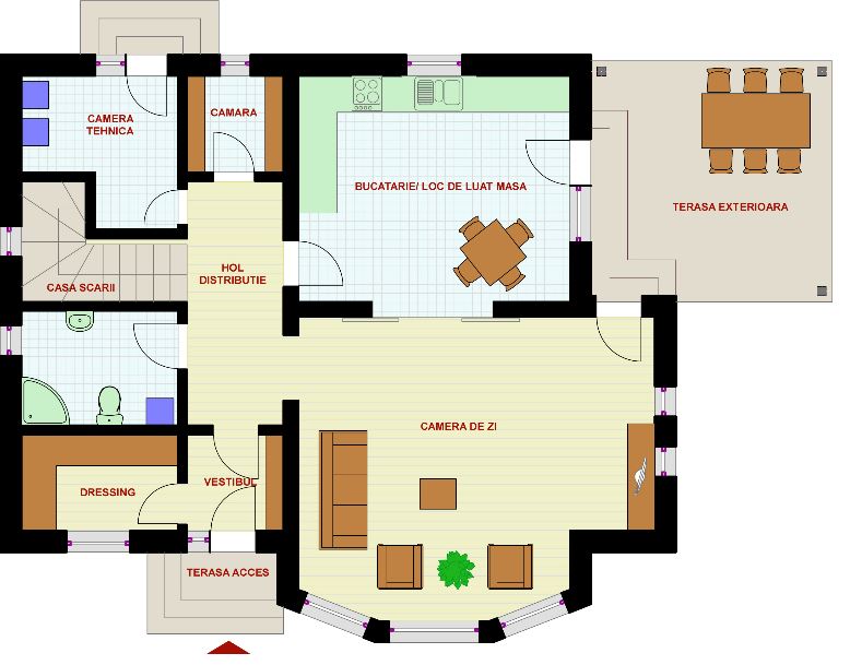 Modelos de casas de 2 plantas con 3 dormitorios