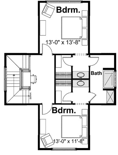Planos de casas de 3 dormitorios y dos baños
