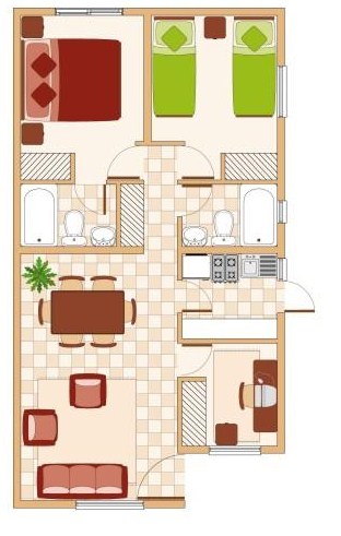 Ver modelos de casas de 60 a 70 metros cuadrados