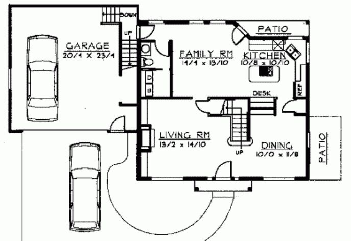 Plano de casa de 175 metros cuadrados