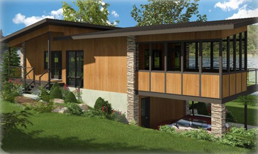Casa Moderna De 2 Pisos Con Terraza