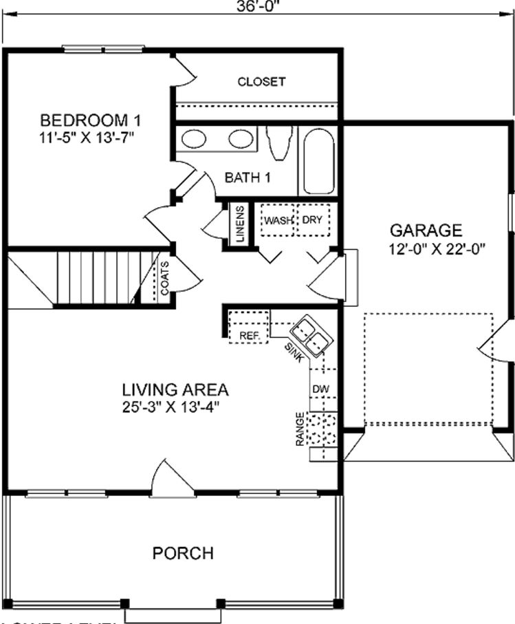 plano-de-casa-de-2-pisos-con-garaje-simple