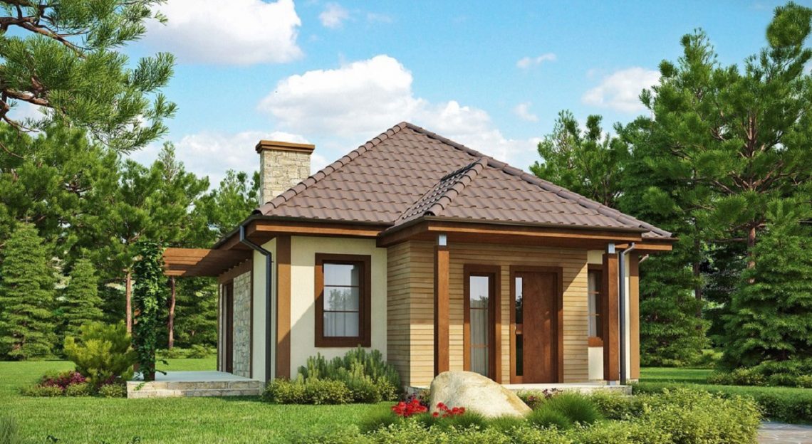 modelo de cabaña pequeña